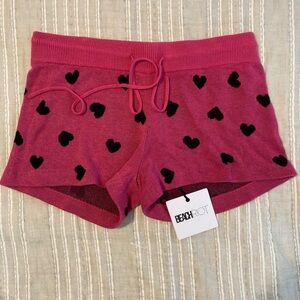 Beach Riot heart shorts